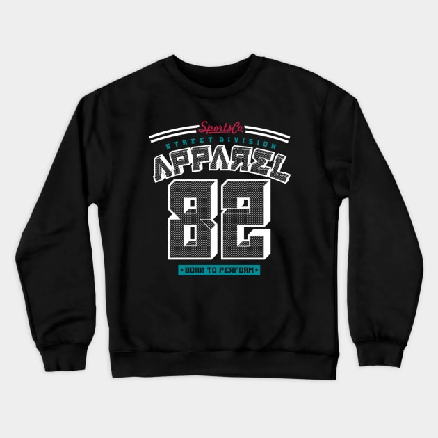 Sports Apparel Crewneck Sweatshirt by TulipDesigns